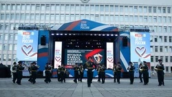 В Пятигорске 500 росгвардейцев исполнили гимн России и «Графа Комаровского»
