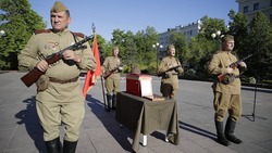Белгородские поисковики передали для захоронения на малой родине останки красноармейца-ставропольца