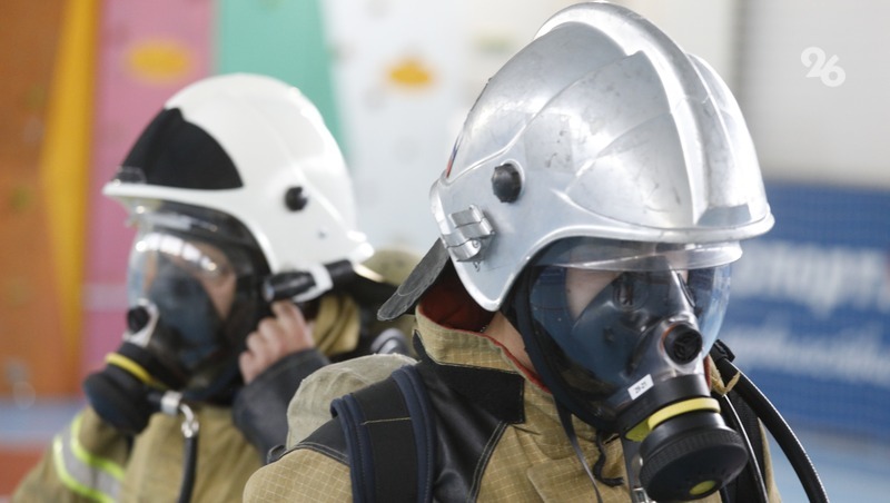 Спасатели потушили пожар на площади 500 кв. м в Шпаковском округе