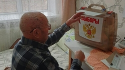 Ветеран из Апанасенковского округа проголосовал на выборах президента РФ на дому 