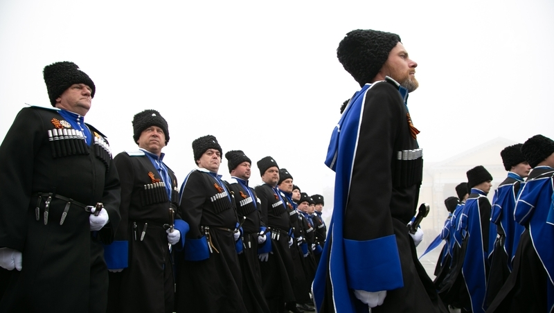 Терские казаки из Ставропольского края готовятся к параду на Красной площади