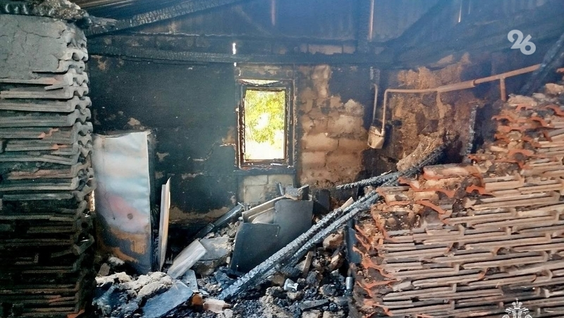 Поджигателя жилого дома отыскали на Ставрополье по горячим следам